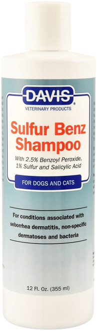 Davis Sulfur Benz (benzoyl Peroxide) Shampoo For Dogs & Cats