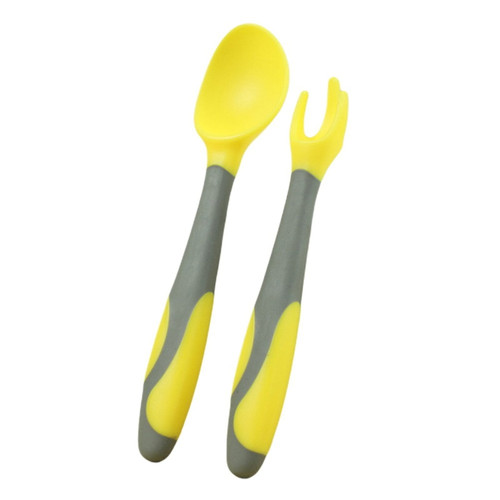 Zupora 2 Pieces Baby Toddler Utensils Baby Spoons And Forks Set, Children's Tableware Set Training Learning Feeding For Kids Toddlers Children And Infants