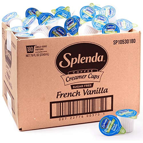 Splenda Low Calorie Single Serve Coffee Creamer Cups, French Vanilla, 180 Count