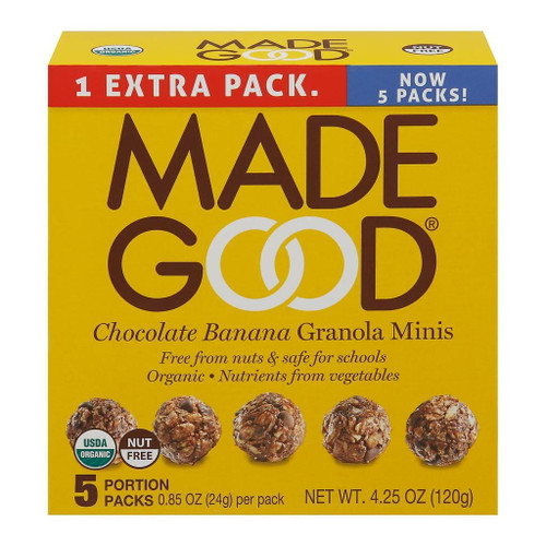 (price/case)madegood Chocolate Banana Granola Minis 6-5 Count