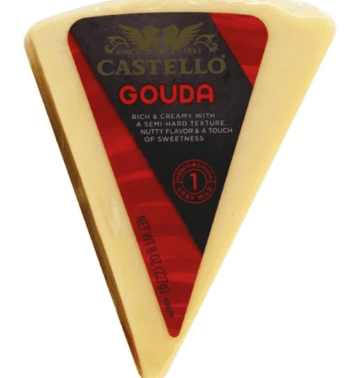 (pack Of 12)castello Smoked Gouda Wedge, 8oz