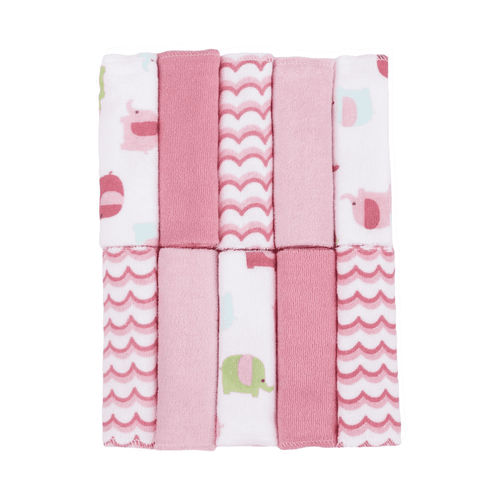 Just Bornlove To Bathe 10-pack Elephant Washcloth