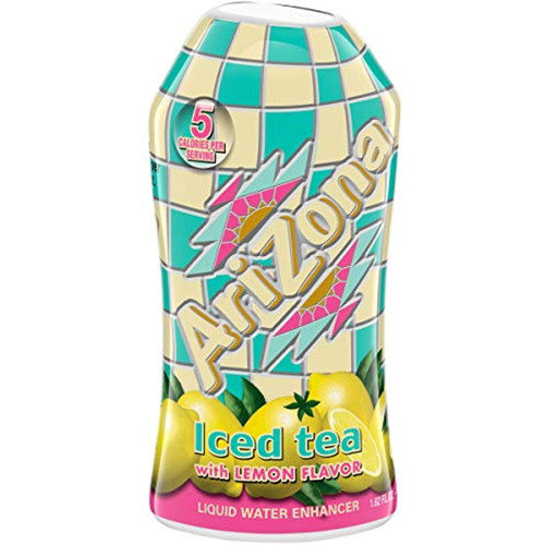 Arizona Lemon Iced Tea Low Calories Liquid Water Enhancer 12 Count 1.62 Fl Oz