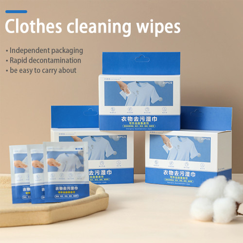 Down Coat Cleaning Wet Wipes Portable Wash-free Clothes Cleaning Care Wipes 20pcs