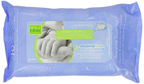Baby Wipe Nice'n Clean Soft Pack Aloe Unscented - - (pack Of 2)