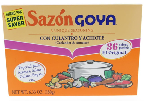 Sazon Goya With Coriander And Annatto, 6.33 Oz