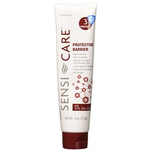 6 Pack Sensi-care Chg Compatible Skin Protectant Barrier Cream, 4 Ounces Tube, 1 Each, Unscented