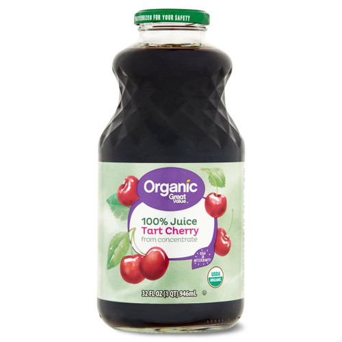 Great Value Organic 100% Tart Cherry Juice, 32 Fl Oz