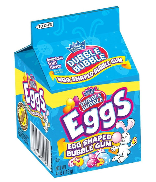 Dubble Bubble Egg Shaped Bubble Gum 4 Oz - Pack Of 6