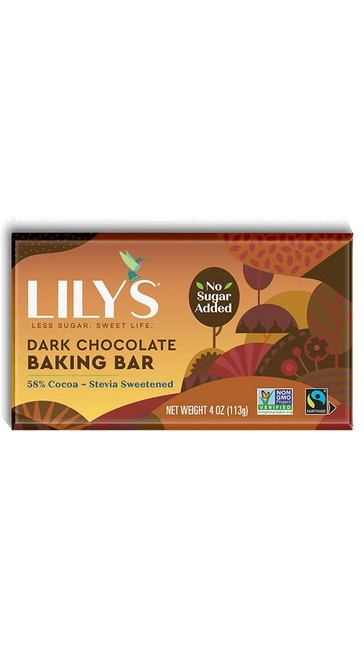 Lily's Premium Baking Bar Dark Chocolate 4 Oz Pack Of 3