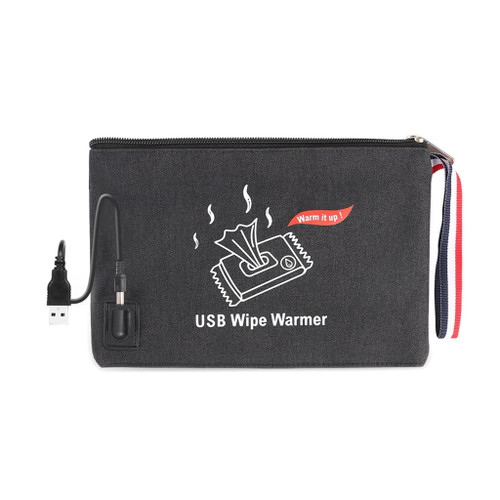 Tierpop Portable Car Wipes Heater Warmer Baby Wipes Thermostat Heating Bag Wipe Warmer Wipes Dispenser Holder Case