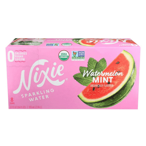 Nixie Watermelon Mint Sparkling Water 8 Pk, 96 Fl Oz [pack Of 3]
