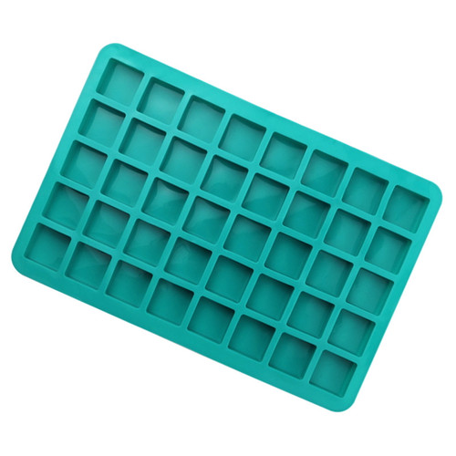 Gwong 1pcs Cake Mold Non-sticky Baking Tool 40 Cavities Square Baking Silicone Mold Caramel Hard Candy Truffle Chocolate Mould Kitchen Supplies