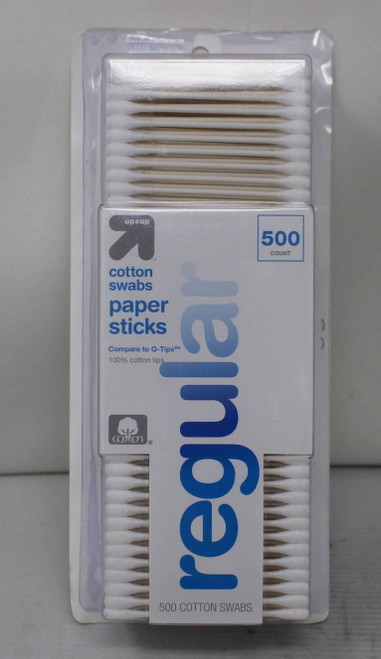 Up & Up Cotton Swabs Paper Sticks Q-tips 500 Count