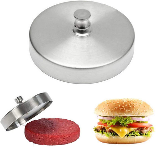 3.8" Stainless Steel Meat Patties Mold Non Stick Burger Press For Burgers, Sliders, Regular Beef Burger, Bbq, Kitchen Tool