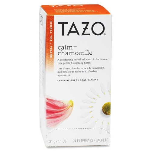 Tazo, Calm Chamomile Herbal Tea, Tea Bags, 24 Ct