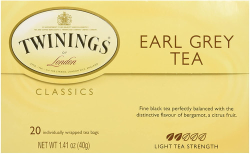 Twinings Earl Grey Tea, Tea Bags, 20 Ct