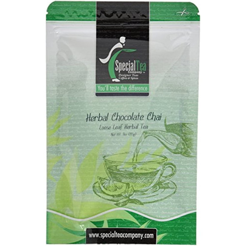 Special Tea Herbal Chocolate Chai Tea, Loose Leaf, 3 Ounce