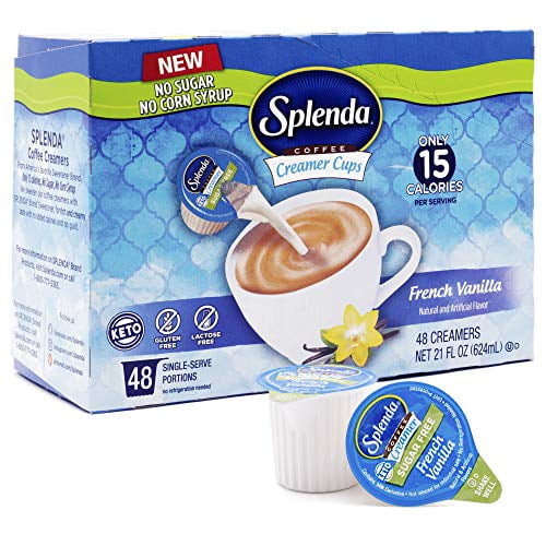 Sugar Free, Low Calorie, Single Serve Coffee Creamer Cups (french Vanilla, 48 Cups (pack Of 4))