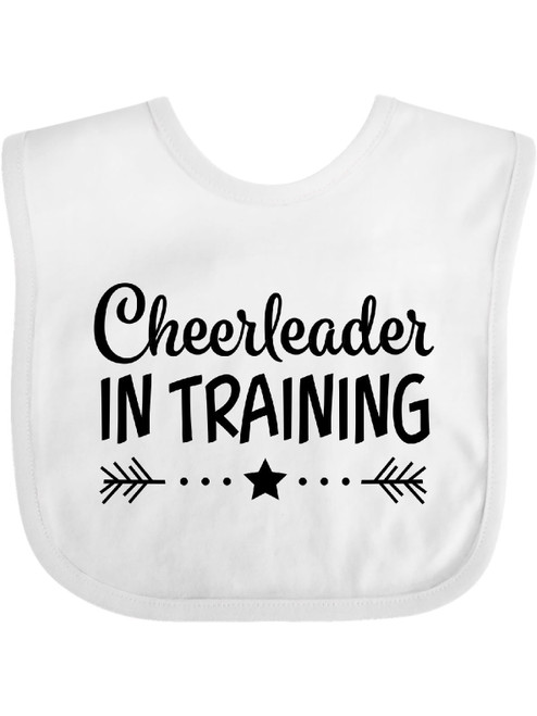 Inktastic Cheerleader In Training Gift Baby Boy Or Baby Girl Bib
