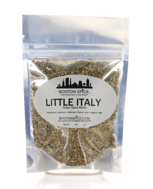 Boston Spice Little Italy Italian Gourmet Seasoning Blend Use In Dips Pasta Sauces Garlic Butter Bread Pizza Vegetables Corn Potatoes Cheese Balls Oils Salad Dressings 1 Cup Wt. 1.6oz/47g