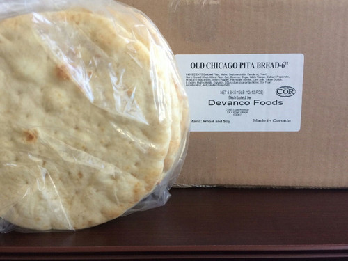 Devanco Old Chicago Pita Bread, 6 Inch - 10 Per Pack -- 12 Packs Per Case.