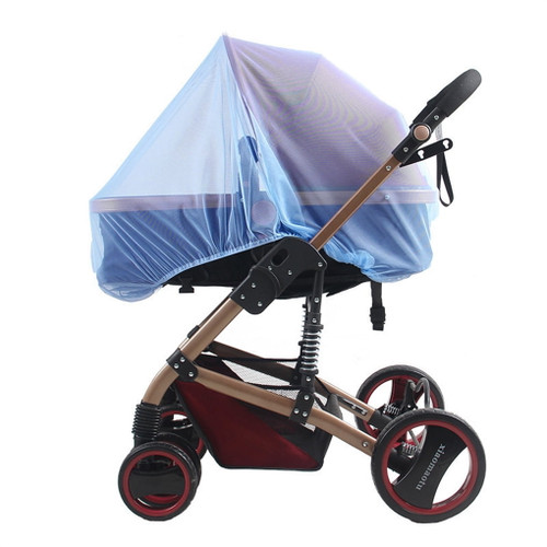 Folding Baby Stroller Insect Netting Removable Reusable Breathable Infant Car Cart Bed Bug Net Cover Canopy Kids Supplies Blue
