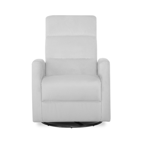 Evolur Reevo Swivel Glider In Misty Grey, Easy Assembly