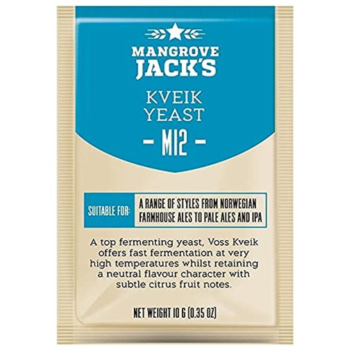 2x Mangrove Jack’s Craft Series Yeast M12 Kveik (10g)