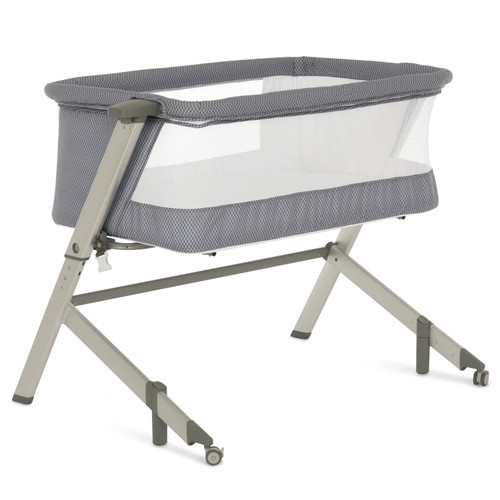 Dream On Me Flora Bassinet, Compact & Modern, Storm Gray