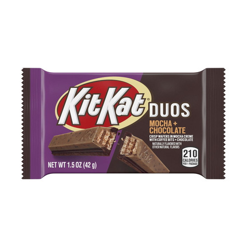 Kit Kat®, Duos Mocha Flavored Creme, Chocolate And Coffee Bits Wafer Candy, 1.5 Oz, Bar