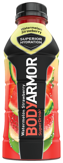 Bodyarmor Superdrink, Electrolyte Sport Drink, Watermelon Strawberry 16 Oz (pack Of 24)