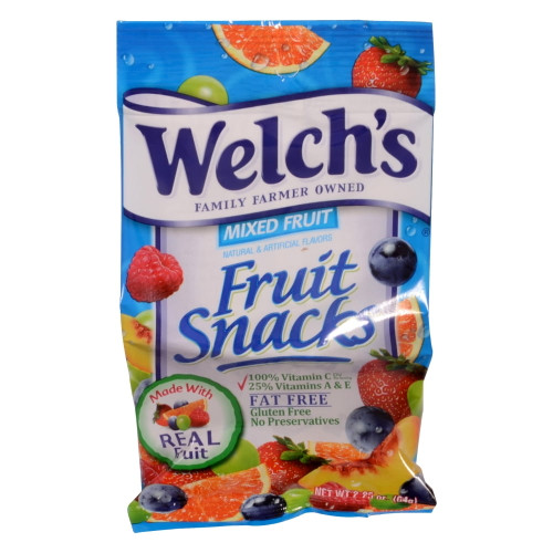 (price/case)welch's Mixed Fruit Fruit Snacks 2.25 Ounces - 48 Per Case