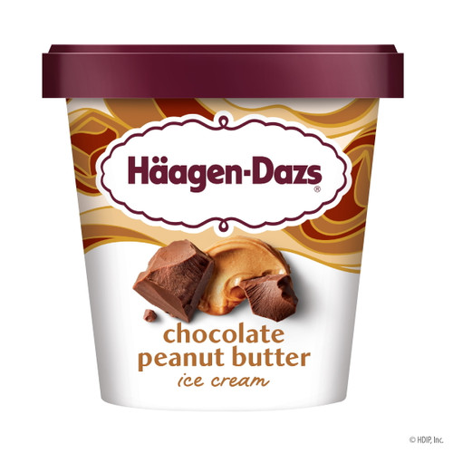 Haagen Dazs Chocolate Peanut Butter Ice Cream, 14oz
