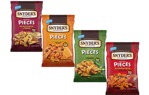 Snyder's Of Hanover Flavored Pretzel Pieces, Variety 4- Pack 11.25 Oz. Bags