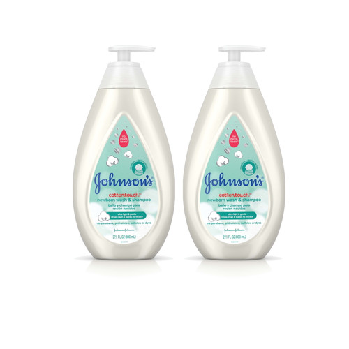 Johnson's Cottontouch Baby Wash & Shampoo, Twin Pack, 2 X 27.1 Fl. Oz
