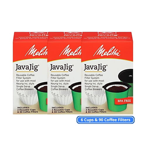 Melitta 63228 Javajig Starter Kit (3-pack) Single Serve Machine Coffee Filters Kit
