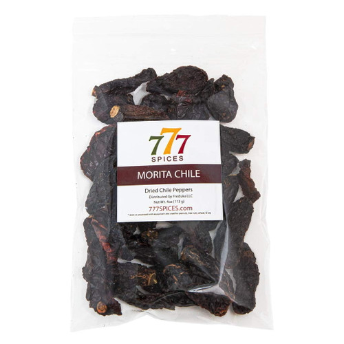 4oz Morita Chipotle Dried Whole Chile Peppers, Chili Seco Pods By 1400s Spices