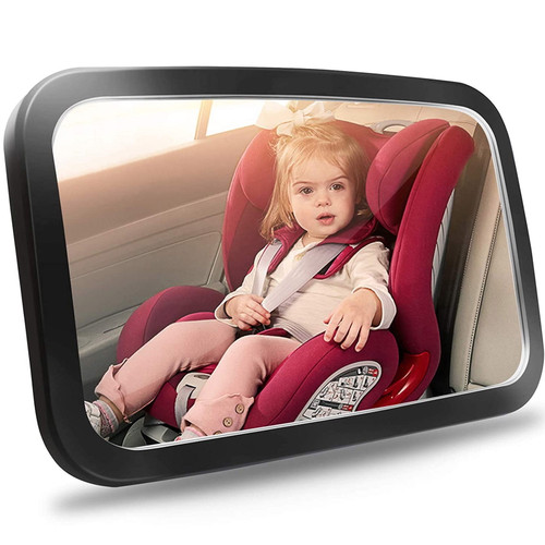 Musment Baby Car Mirror, Safety Car Seat Mirror For Rear Facing Infant With Wide Crystal Clear View, Shatterproof, Fully Assembled, Crash Tested And Certified