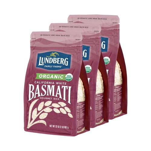 Lundberg Family Farms: Organic California White Basmati Rice (32 Oz, 3-pack)