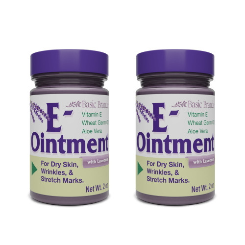 Basic Brands Vitamin E Ointment, 2 Oz, Lavender (pack Of 2)