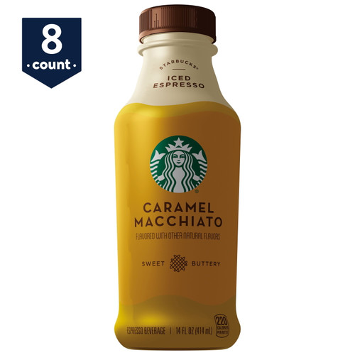 Starbucks Caramel Macchiato, 14 Fl Oz Bottles, 8 Pack