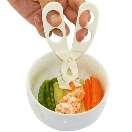 Intbuying Cutter Grade Kitchen Feeding Helper Mothers&babies Infant Baby Food Scissors
