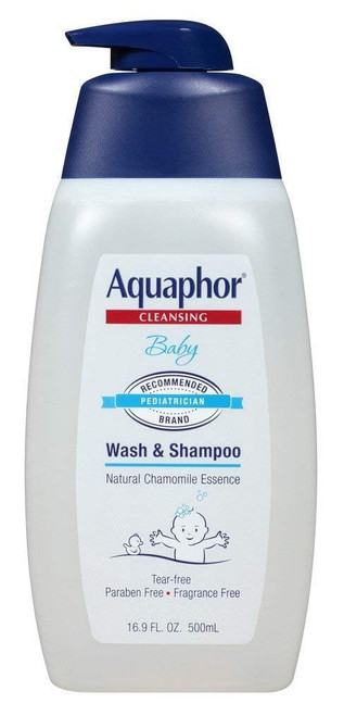 Aquaphor Baby Cleansing Wash And Shampoo 16 Ounce Pump 500ml 6 Pack