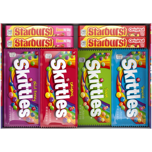 Skittles & Starburst Summer Chewy Candy Assortment - 62.79oz/30ct Box