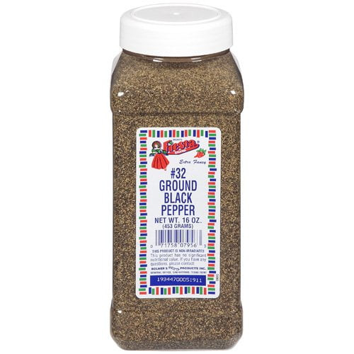 Fiesta Brand Ground Black Pepper Spice, 16 Oz