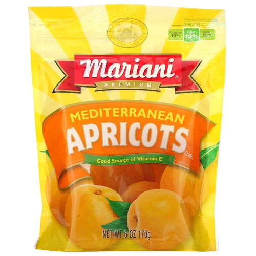 Mariani Dried Fruit Premium Mediterranean Apricots 6 Oz (170 G)