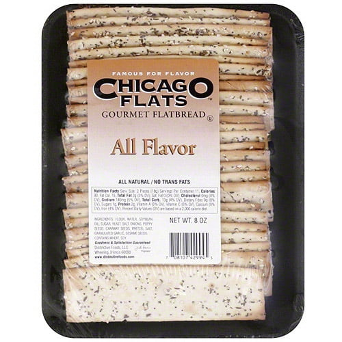 Chicago Flats All Flavor Flatbreads, 8 Oz (pack Of 10)