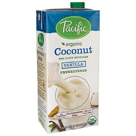(12 Pack)pacific Natural Foods Organic Unsweetened Vanilla Coconut Milk, 32 Fl Oz
