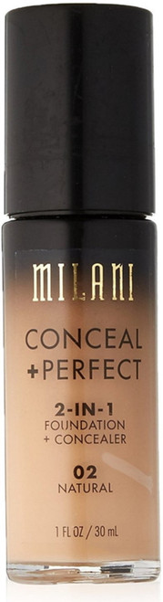 Milani Conceal + Perfect 2-in-1 Foundation + Concealer, Natural